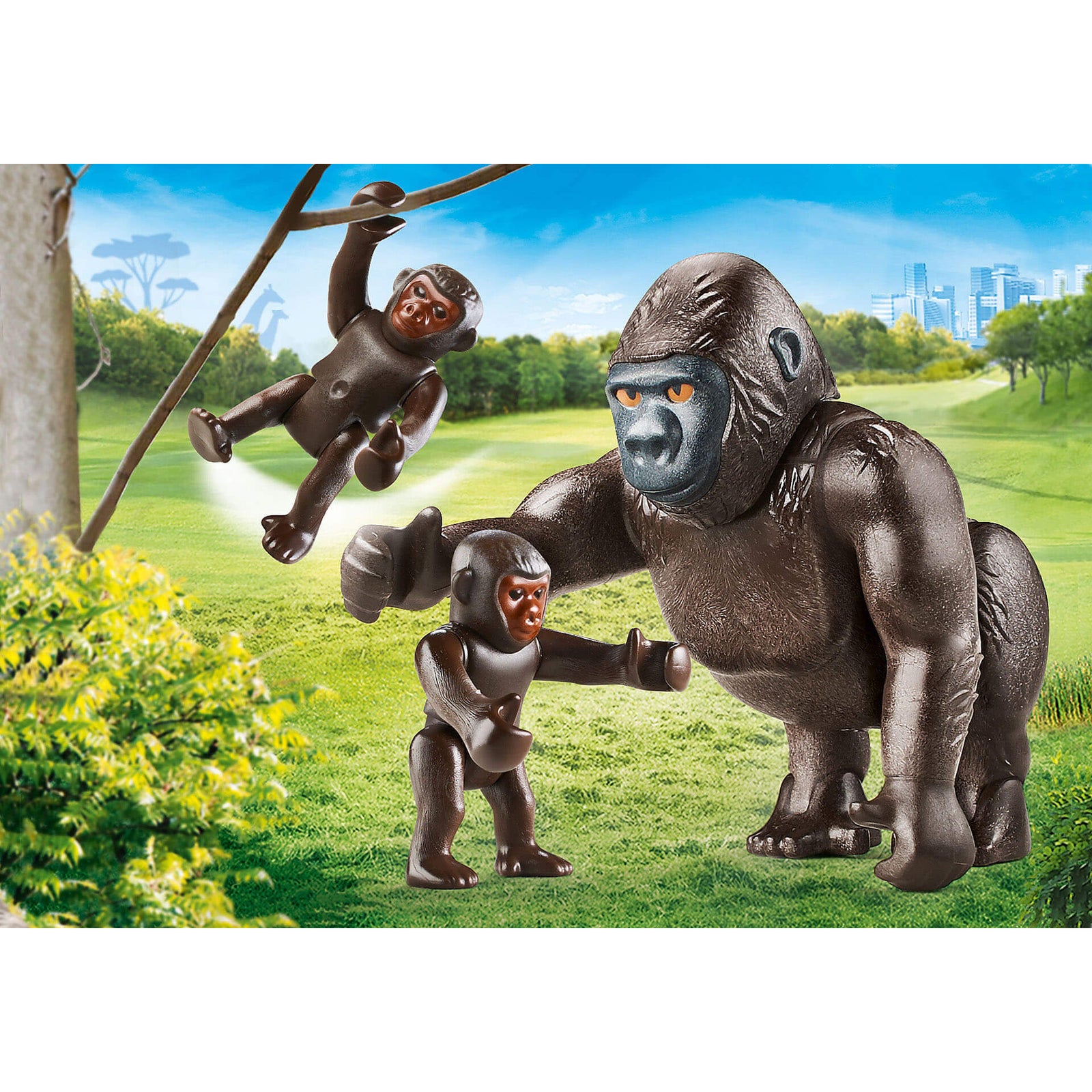 PLAYMOBIL Adventure Zoo Gorilla with Babies (70360)