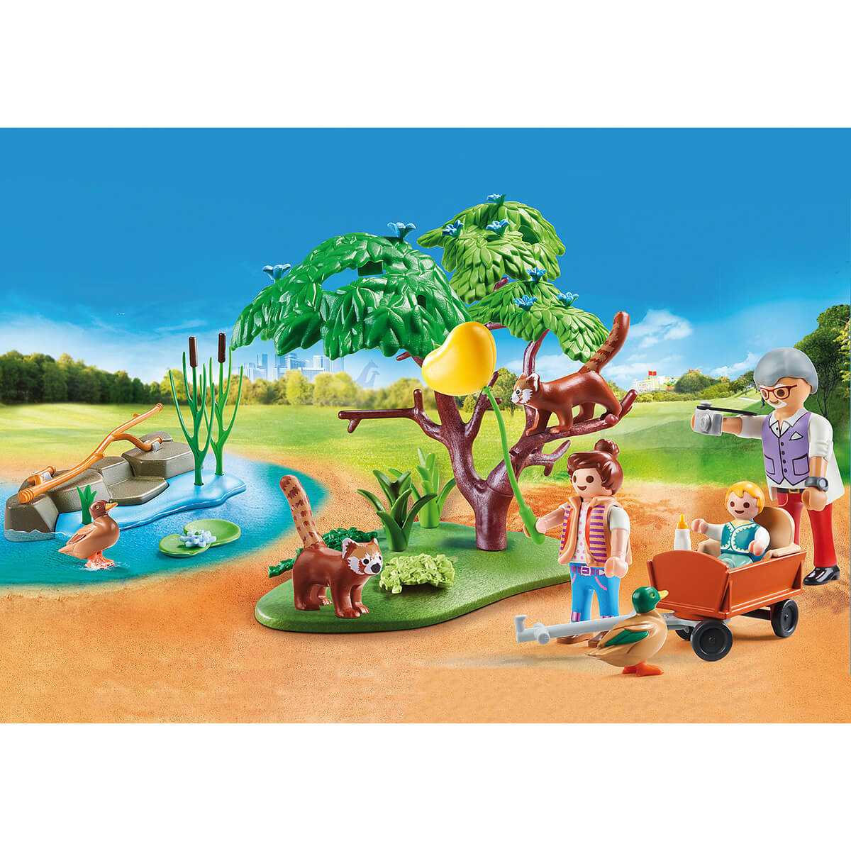 PLAYMOBIL Adventure Zoo Red Panda Habitat (70344)