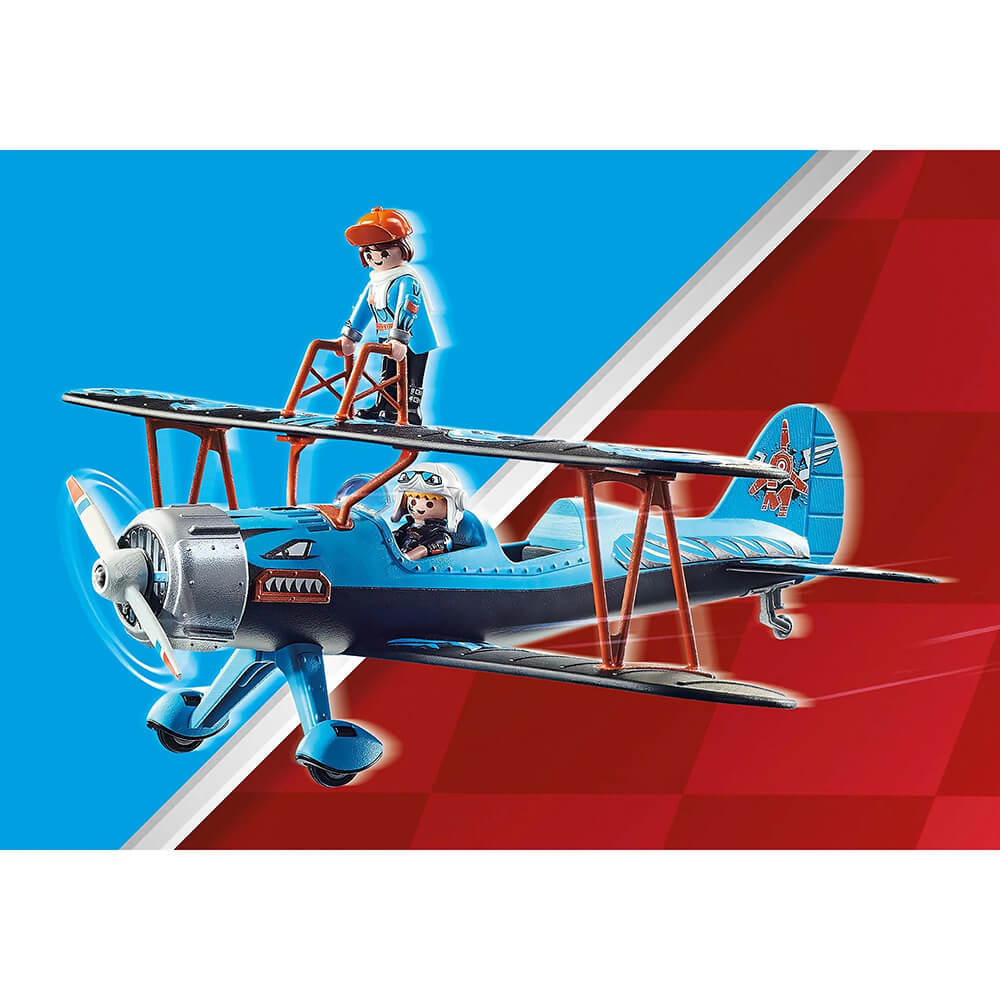 PLAYMOBIL Air Stunt Show Phoenix Biplane Playset (70831)