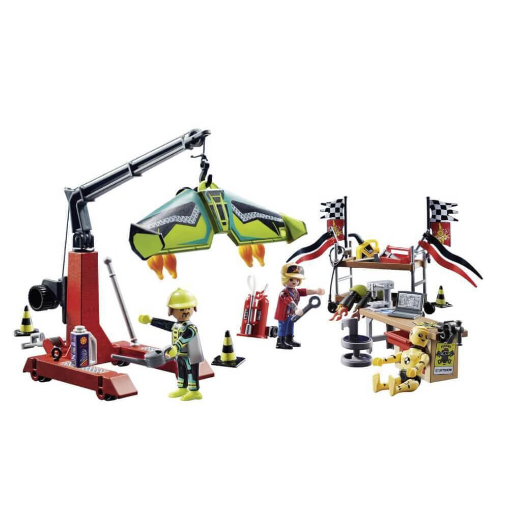 PLAYMOBIL Air Stunt Show Service Station Playset (70834)