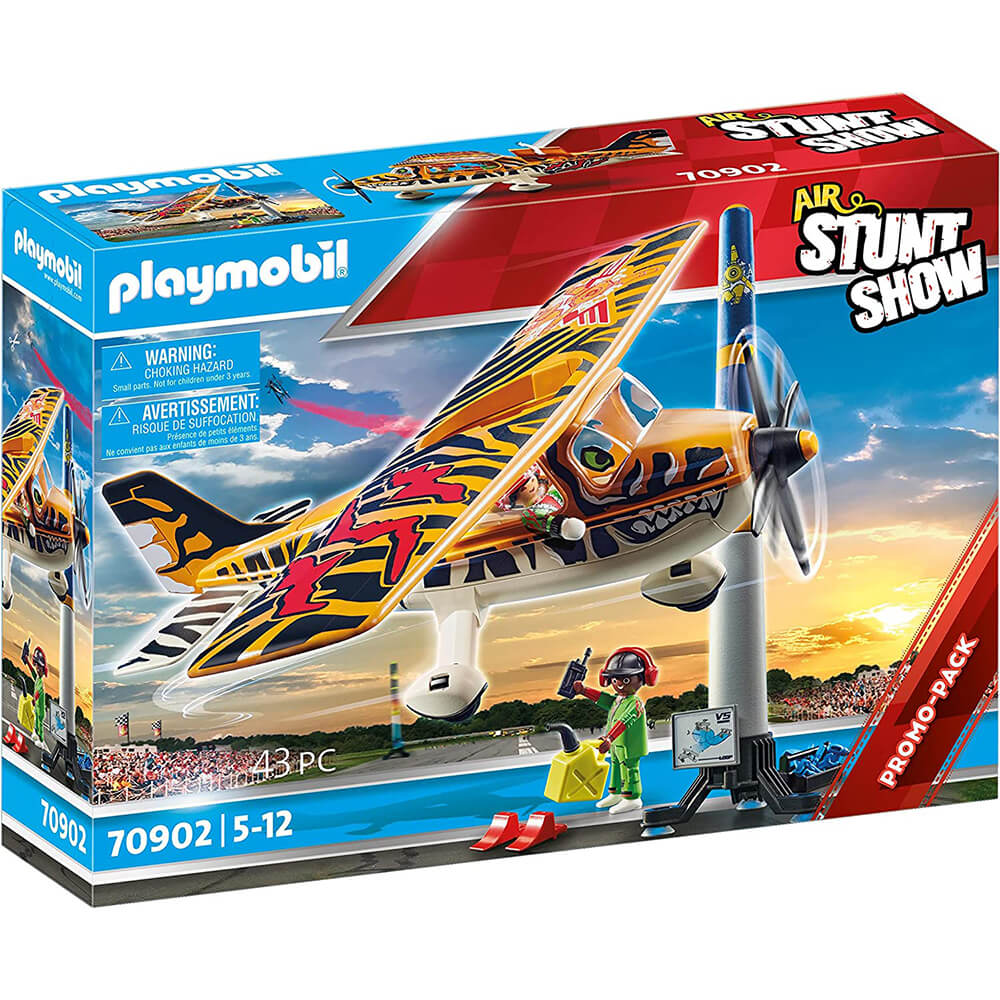 Playmobil Air Stunt Show Tiger Propeller Plane Playset (70902)