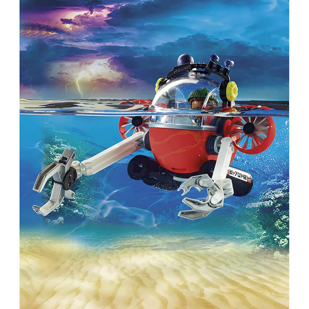 Playmobil City Action Environmental Expedition with Dive Boat Set (70142)