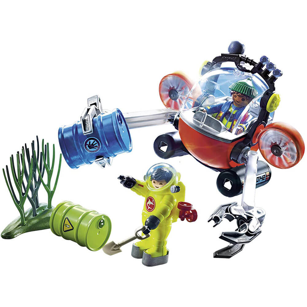 Playmobil City Action Environmental Expedition with Dive Boat Set (70142)