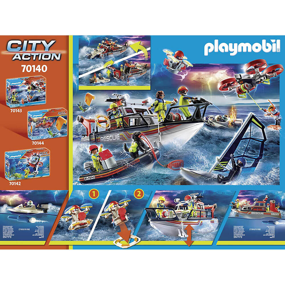 Playmobil City Action Fire Rescue with Personal Watercraft Set (70140)