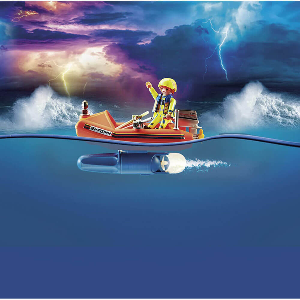 Playmobil City Action Kitesurfer Rescue with Speedboat Set (70144)