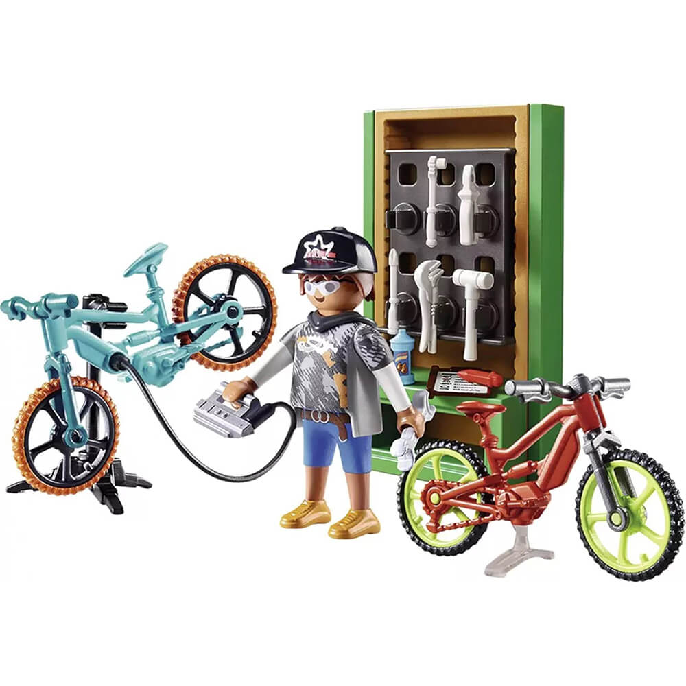 PLAYMOBIL City Life Bike Workshop Gift Set (70674)