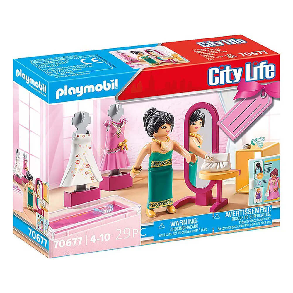 PLAYMOBIL City Life Fashion Boutique Gift Set (70677)