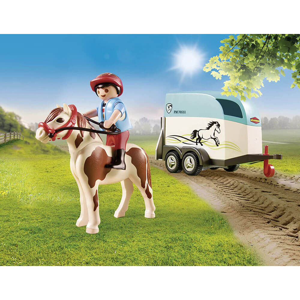 Playmobil Country Car with Pony Trailer Set (70511)