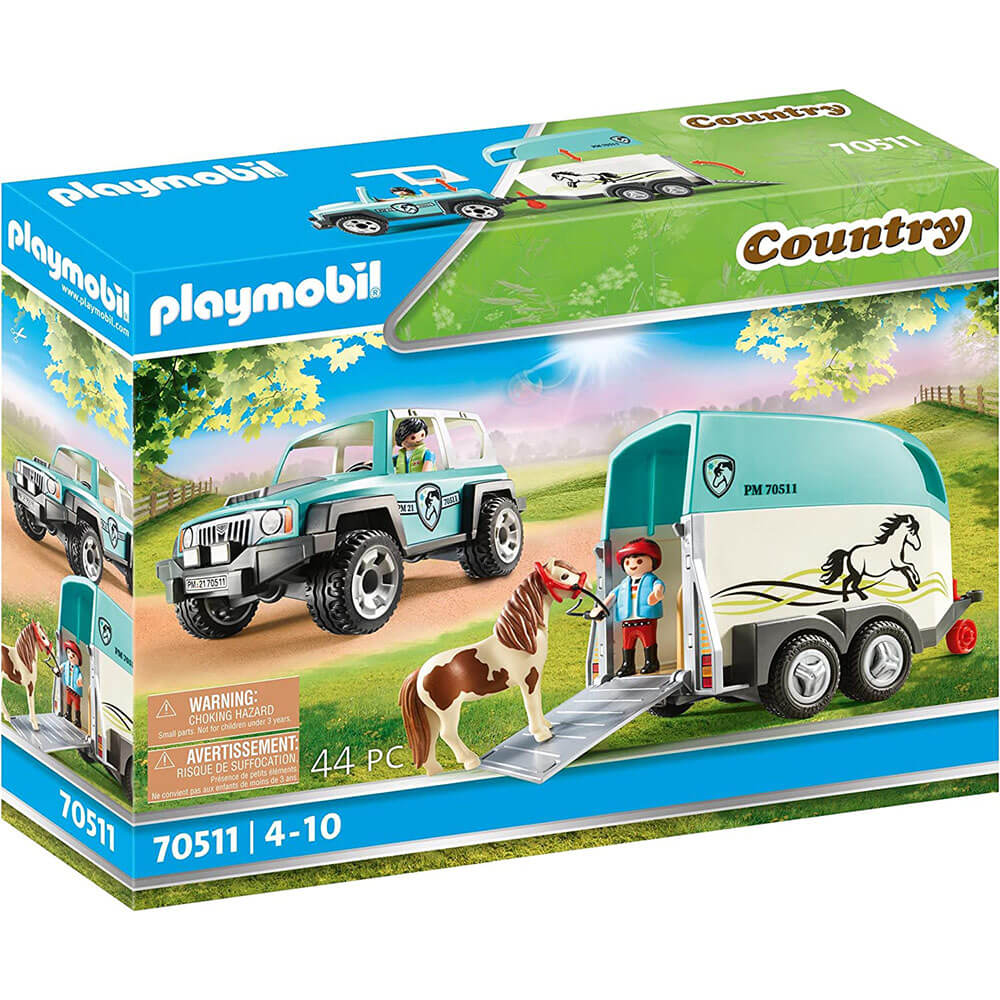 Playmobil Country Car with Pony Trailer Set (70511)