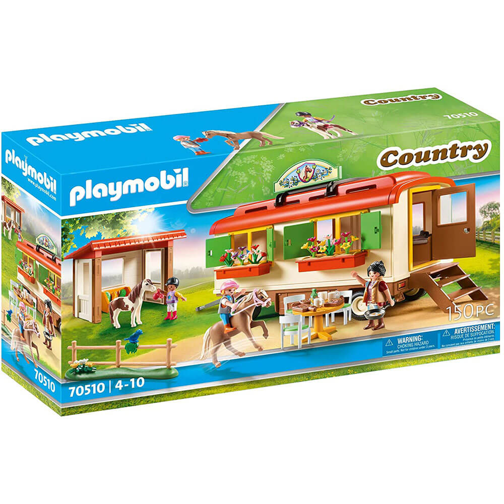 Playmobil Country Pony Shelter with Mobile Home Set (70510)