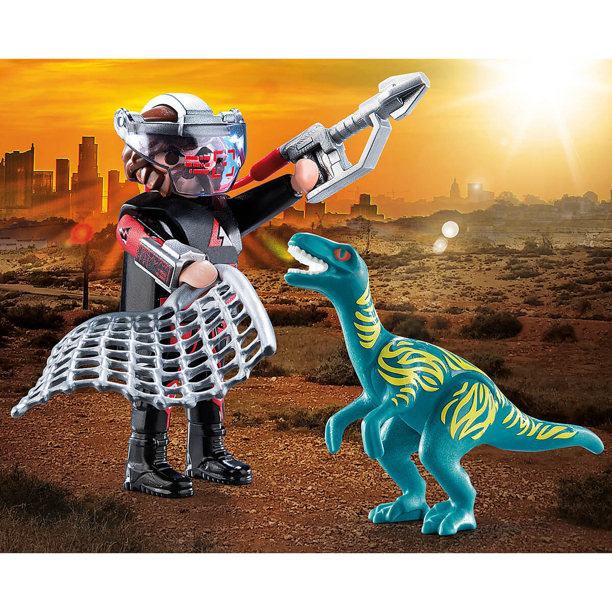 PLAYMOBIL Dinos DuoPack Velociraptor with Dino Catcher (70693)