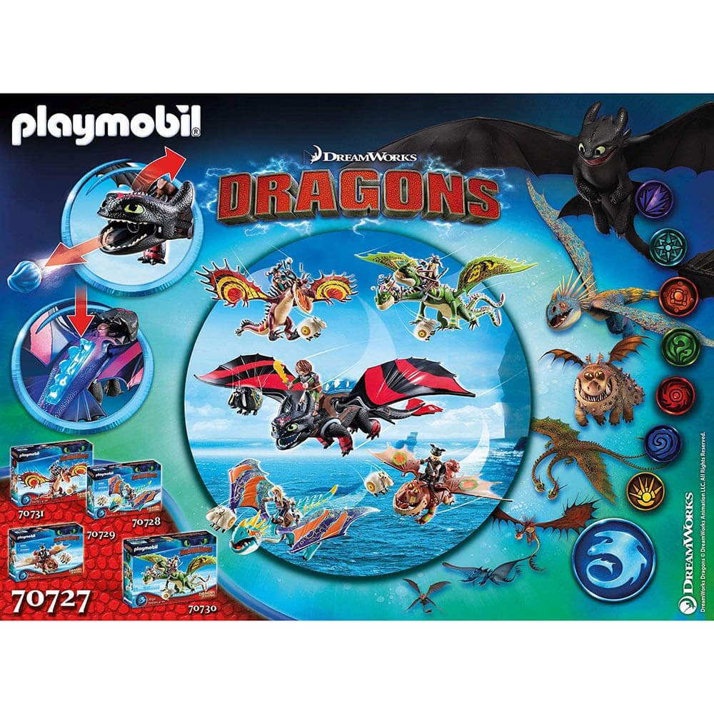 PLAYMOBIL DreamWorks Dragons Race to the Edge Dragon Racing: Hiccup and Toothless (70727)