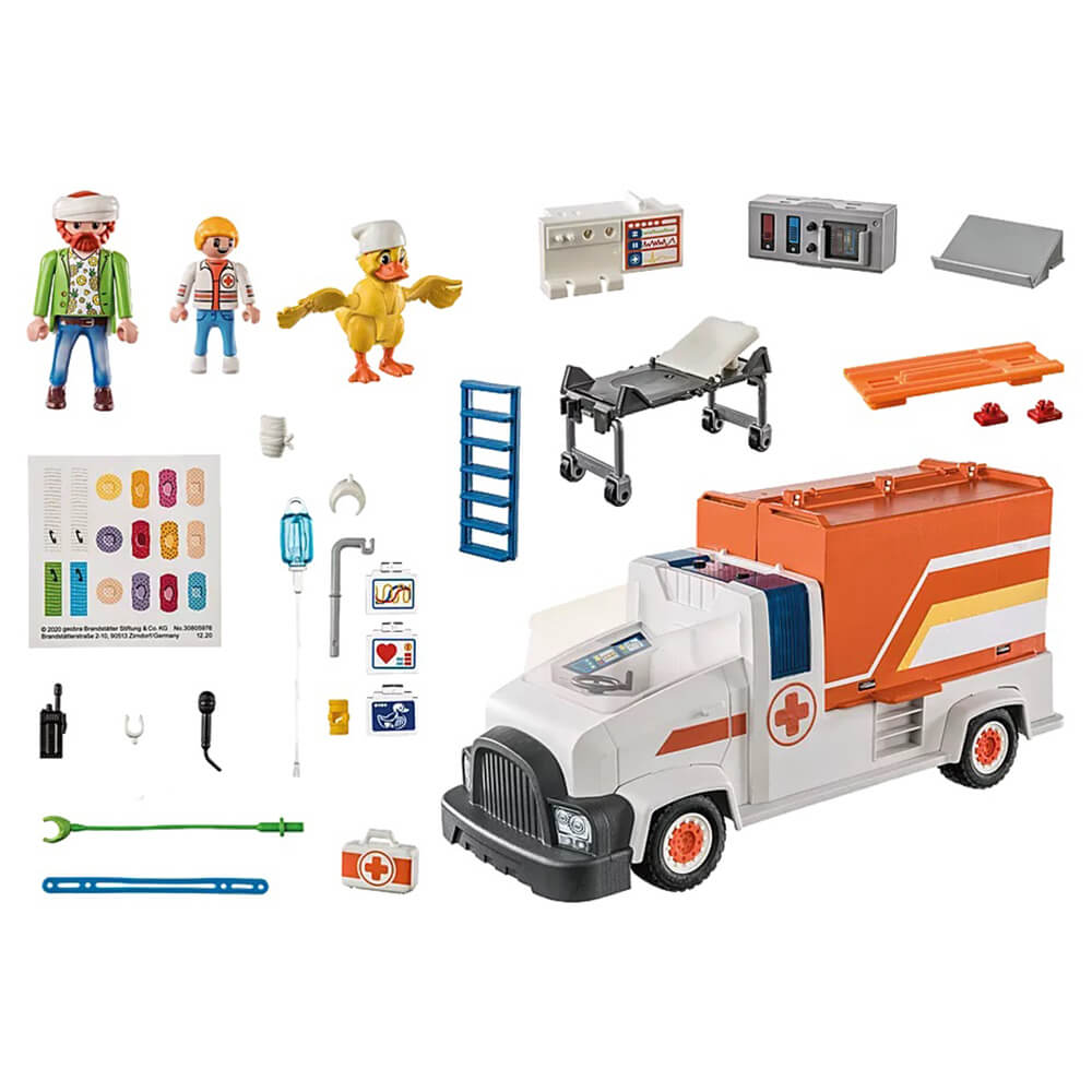 Playmobil DUCK ON CALL Ambulance Playset (70913)