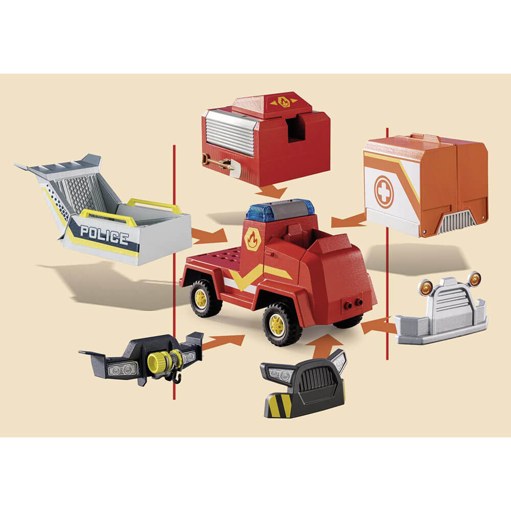 Playmobil Duck on Call Fire Brigade Emergency Vehicle Playset