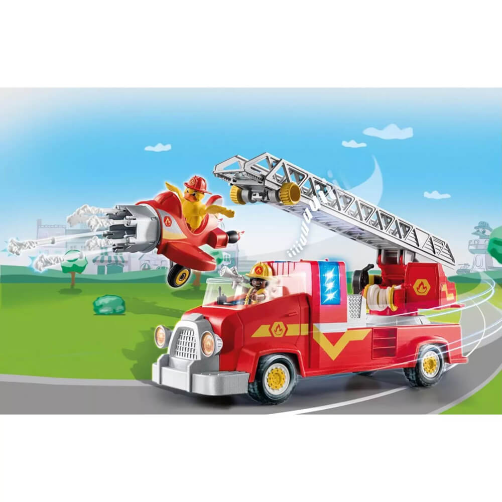 Playmobil DUCK ON CALL Fire Rescue Truck Playset (70911)