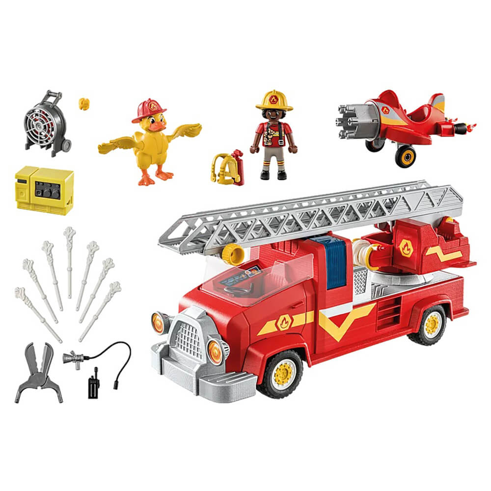 Playmobil DUCK ON CALL Fire Rescue Truck Playset (70911)