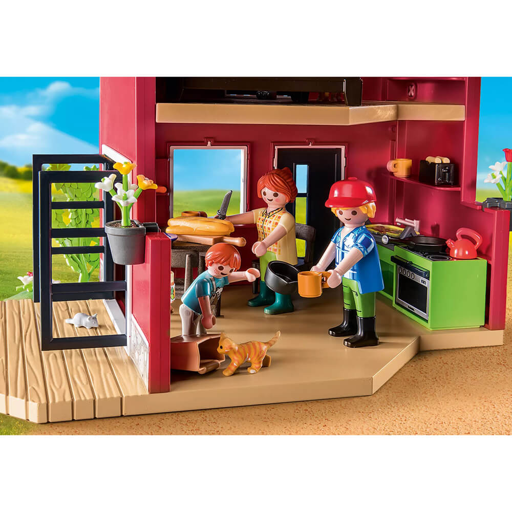 PLAYMOBIL Farm Farmhouse with Outdoor Area Playset (71248)