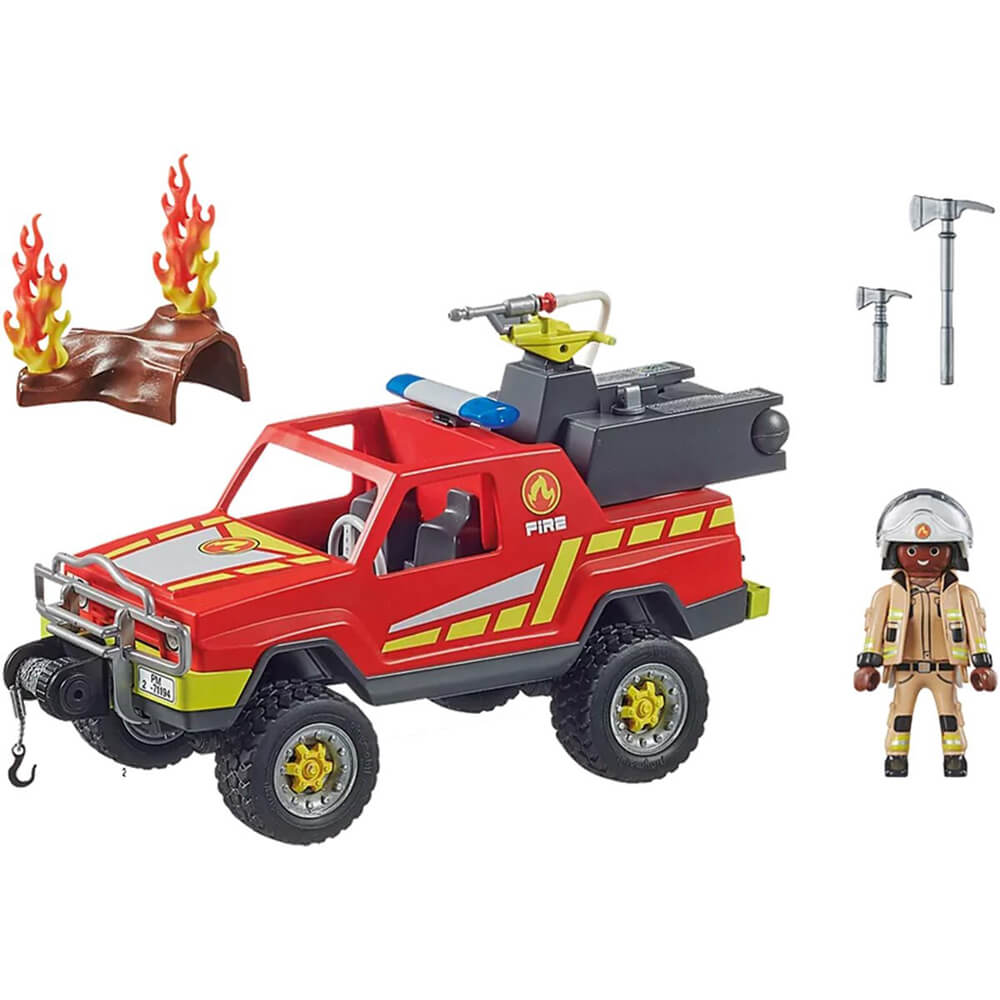 PLAYMOBIL Fire Promo Packs Fire Rescue Truck Playset (71194)