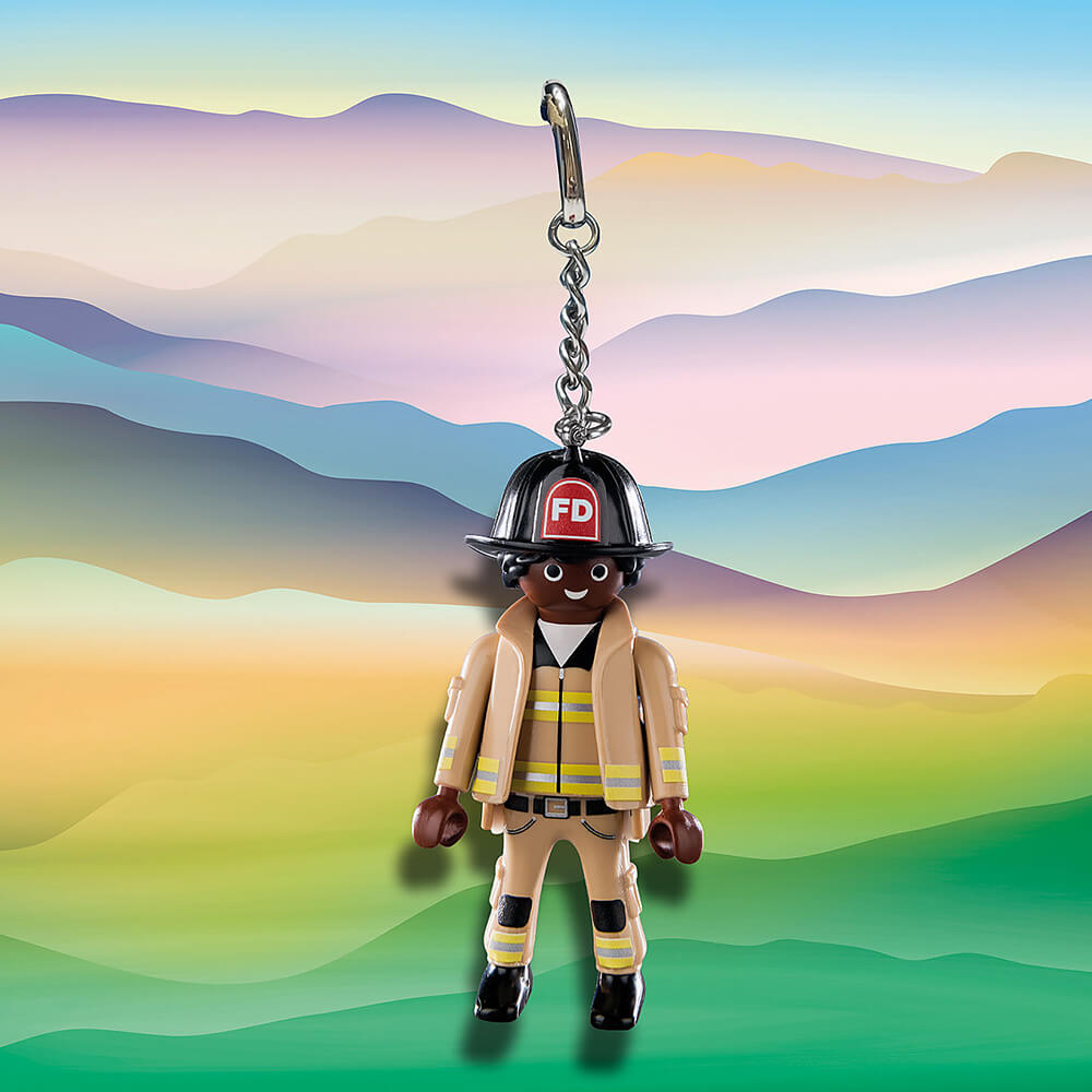 Playmobil Firefighter Keychain