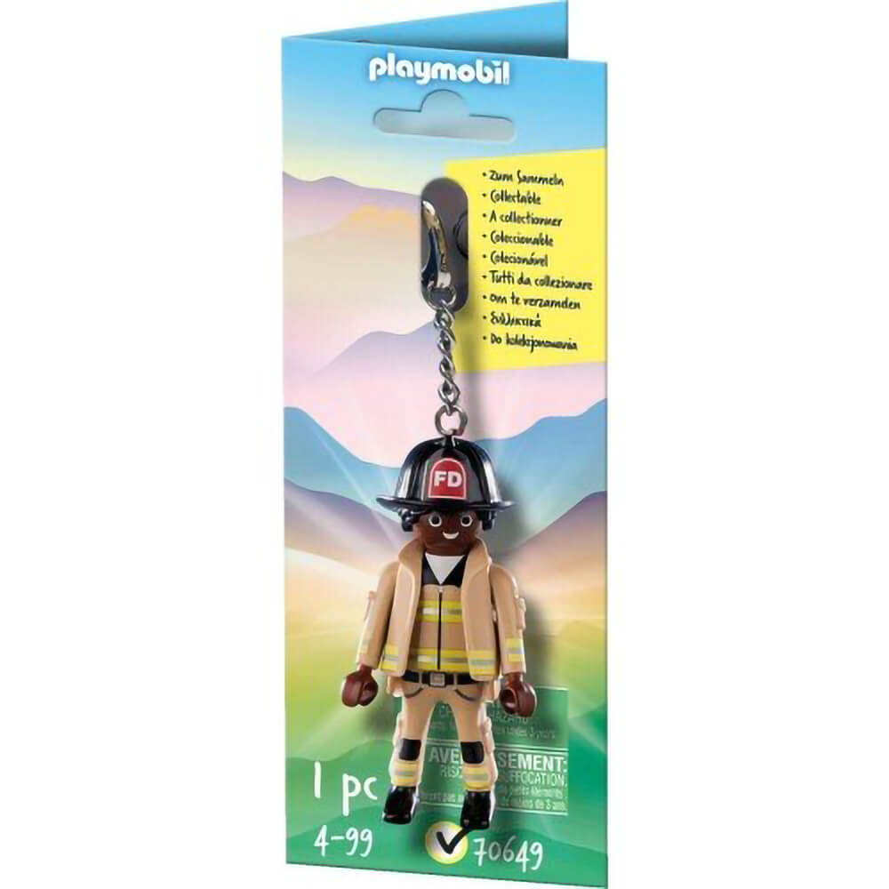 Playmobil Firefighter Keychain