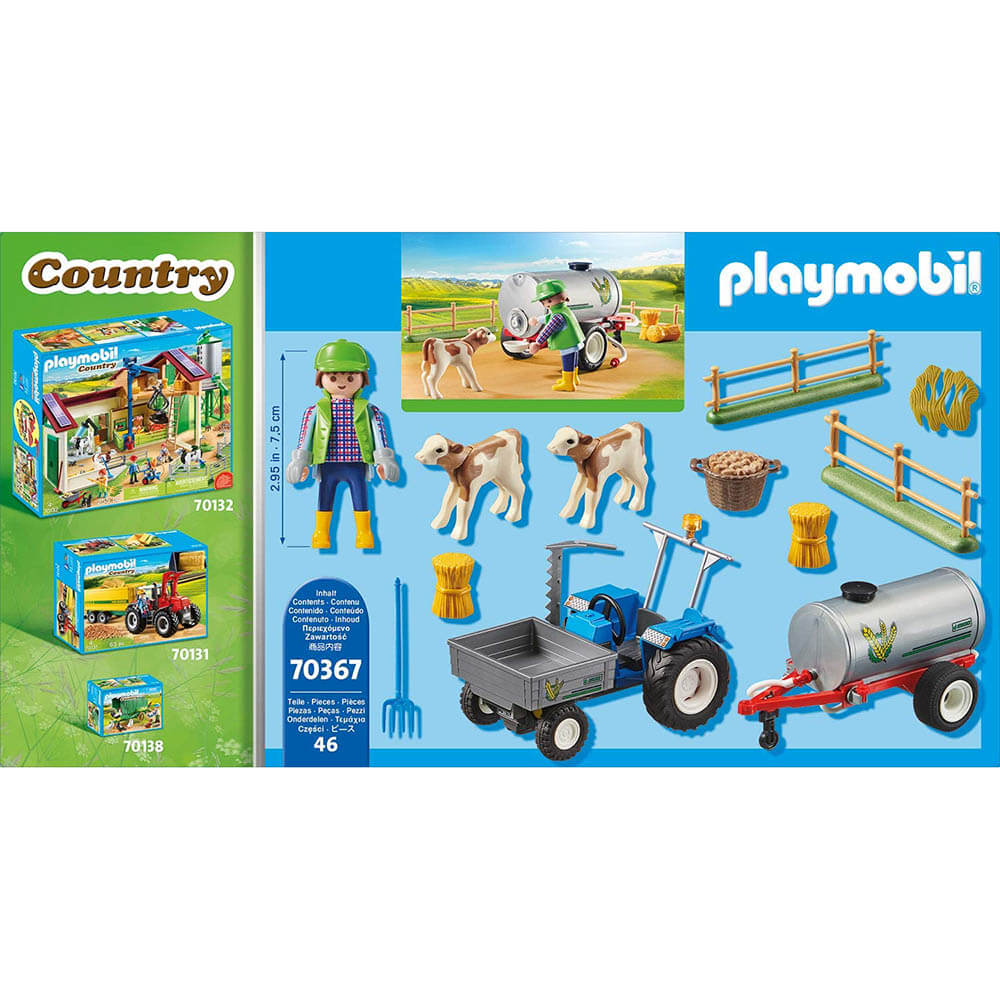 PLAYMOBIL Limited Edition Farm Loading Tractor with Water Tank (70367)