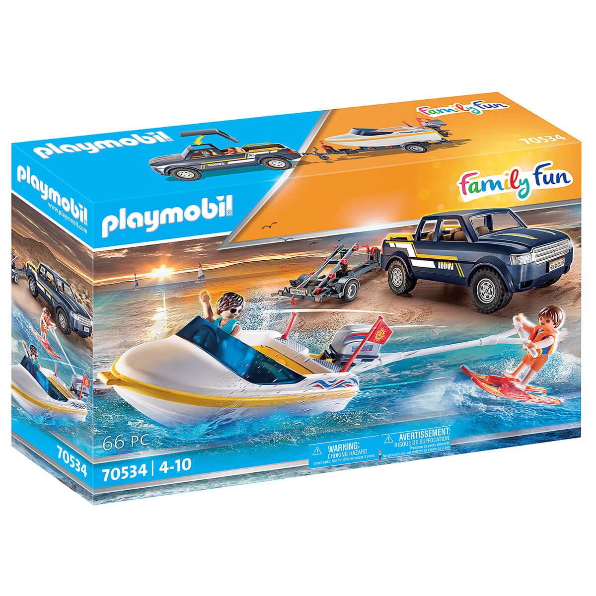 PLAYMOBIL Pick-Up with Speedboat (70534)