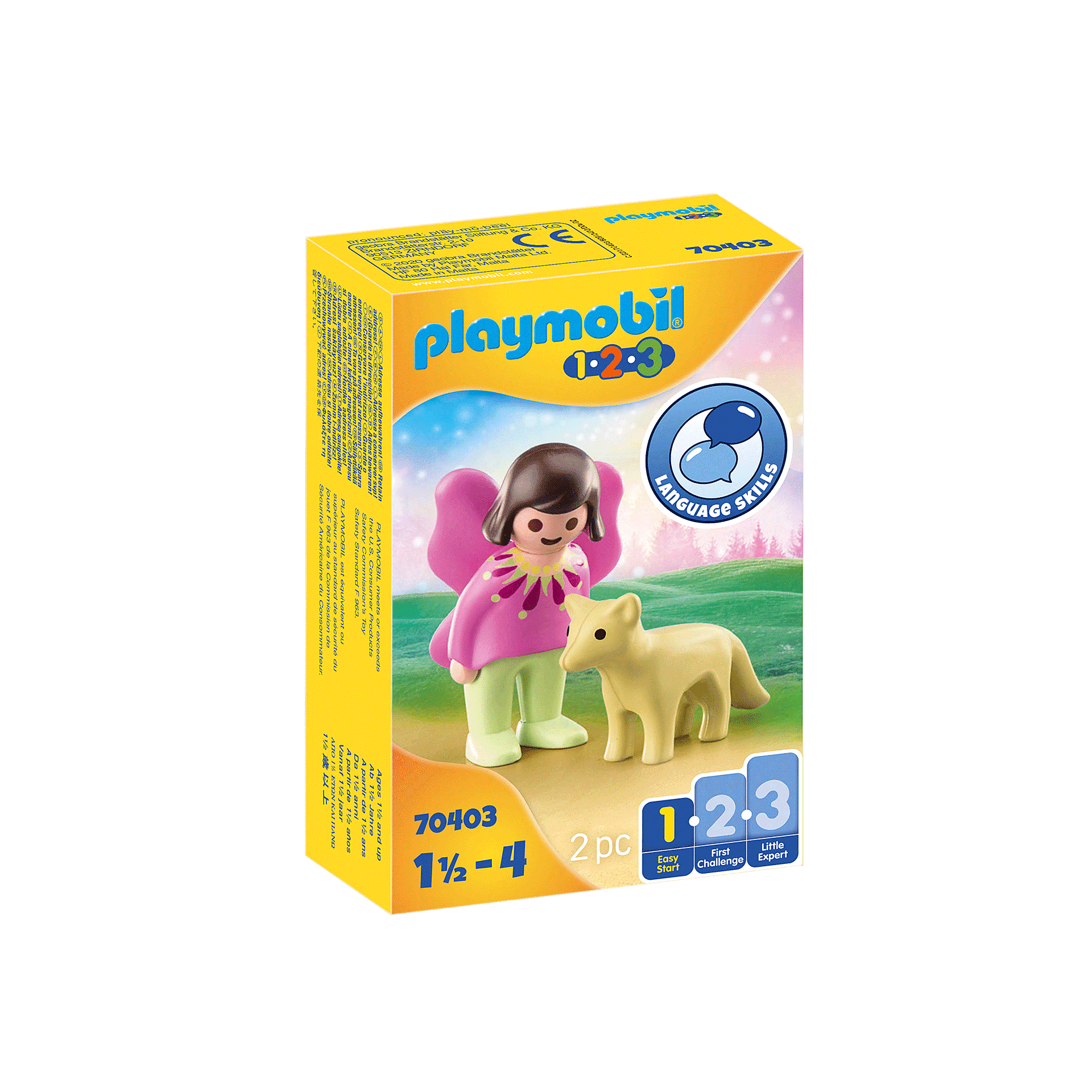 PLAYMOBIL PLAYMOBIL 1.2.3 Fairy Friend with Fox (70403)