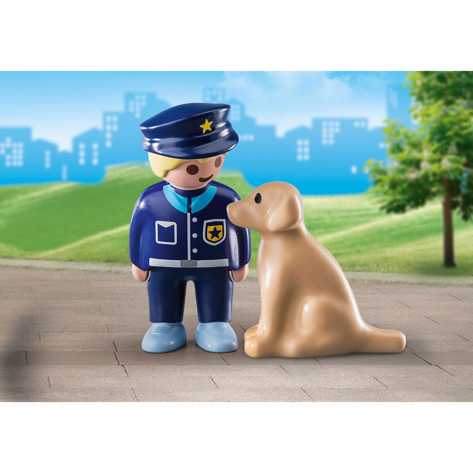 PLAYMOBIL PLAYMOBIL 1.2.3 Police Officer with Dog (70408)