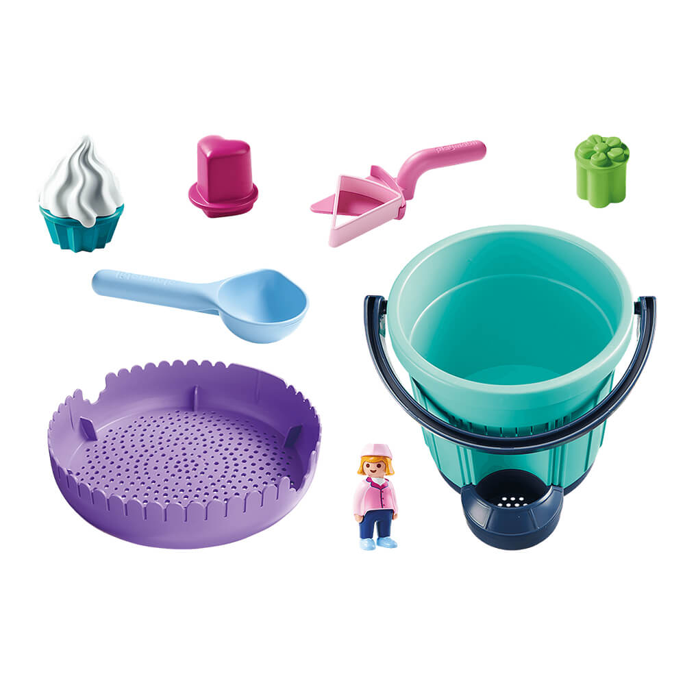 PLAYMOBIL PLAYMOBIL 1.2.3 SAND Bakery Sand Bucket (70339)