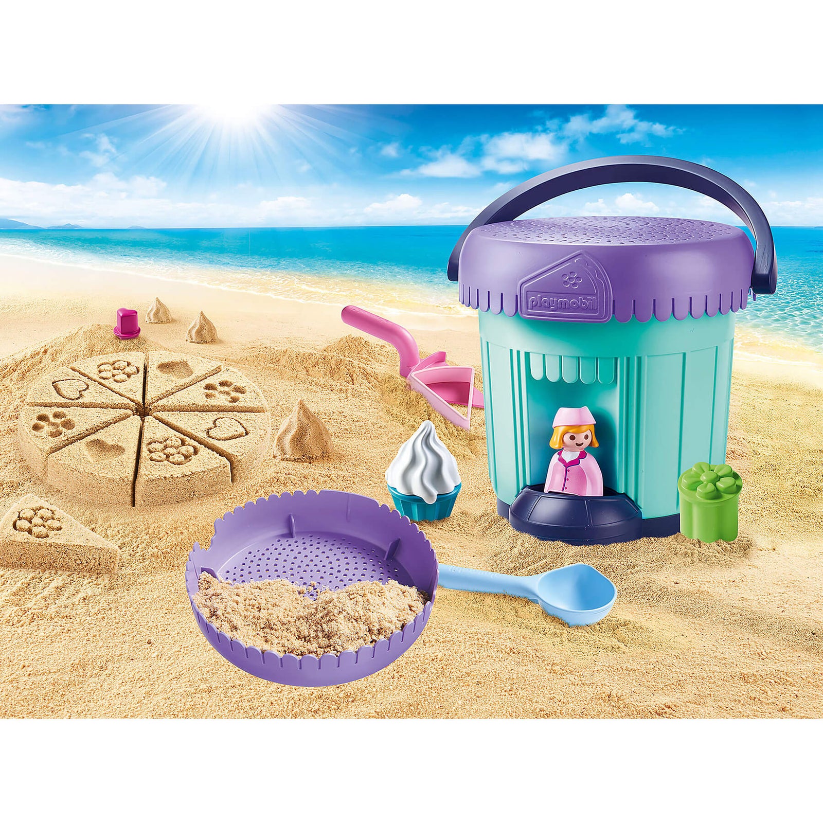 PLAYMOBIL PLAYMOBIL 1.2.3 SAND Bakery Sand Bucket (70339)