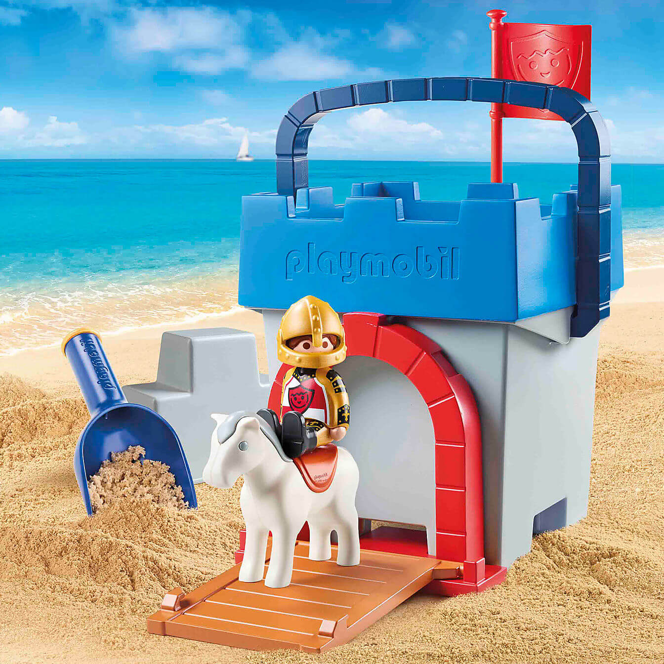 PLAYMOBIL PLAYMOBIL 1.2.3 SAND Knight's Castle Sand Bucket (70340)