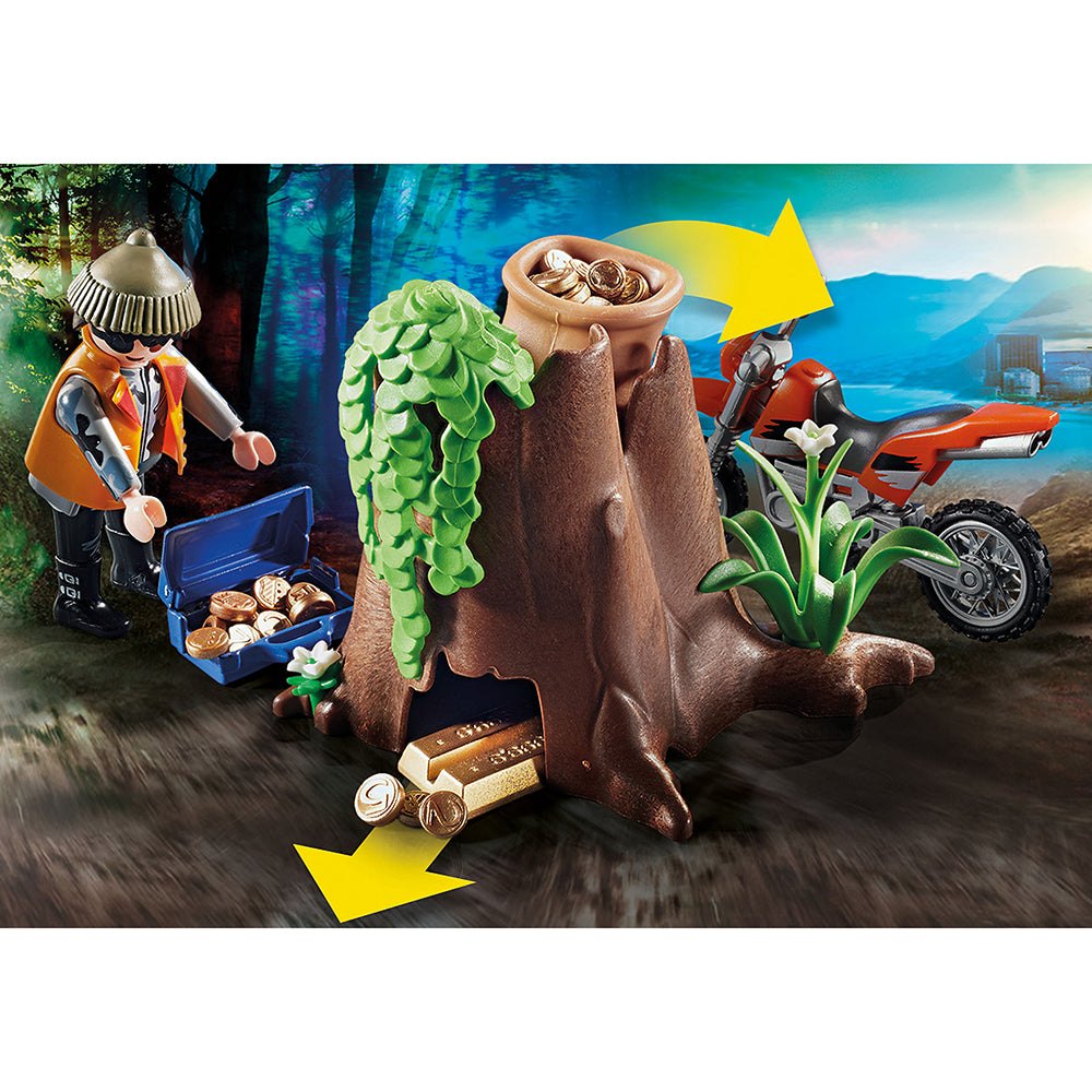 PLAYMOBIL Police Off-Road Car with Jewel Thief (70570)