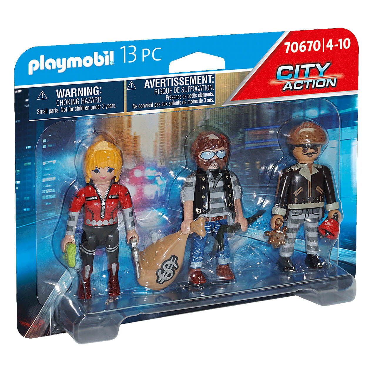 PLAYMOBIL Police Thief Figure Set (70670)