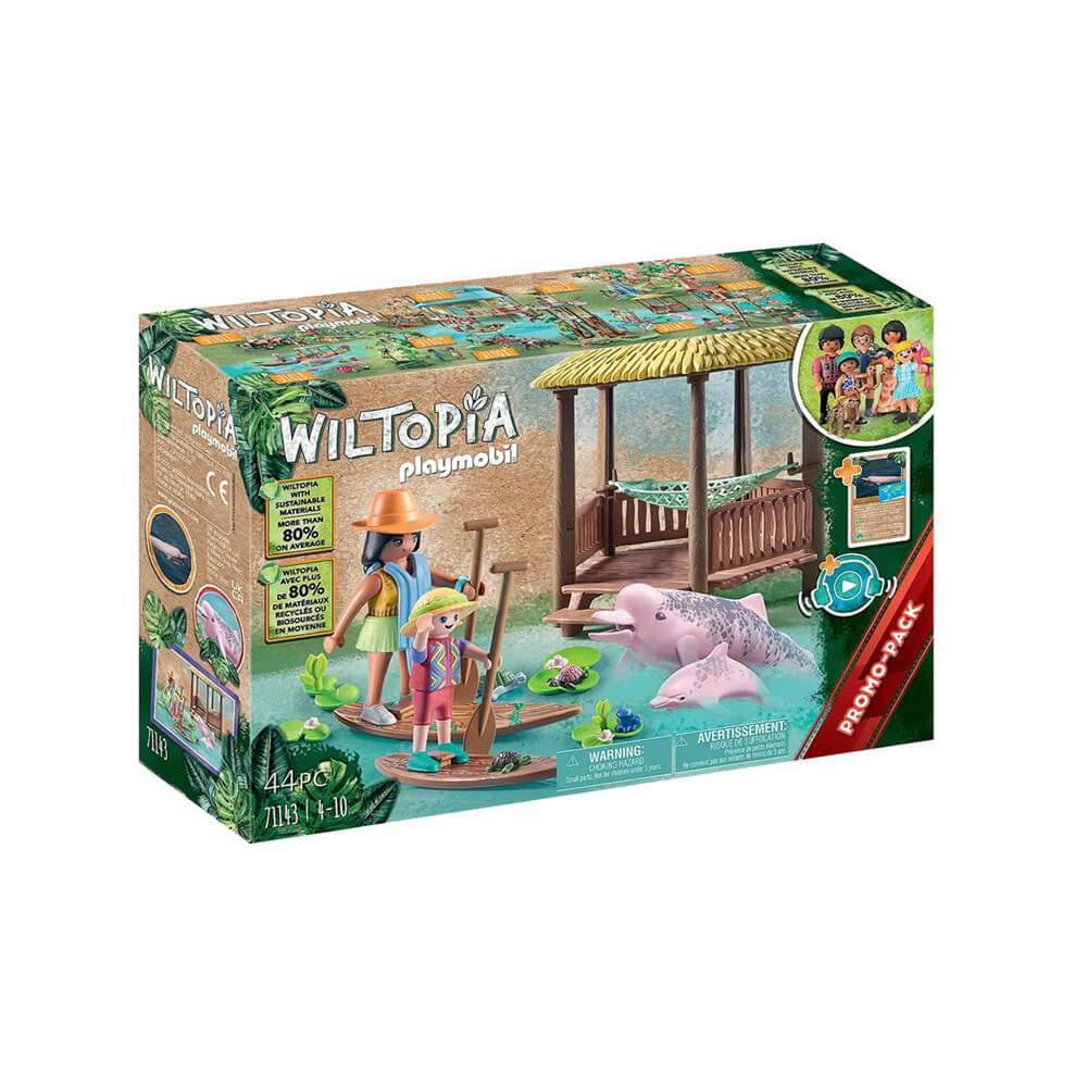 PLAYMOBIL Promo Packs Wiltopia Paddling Tour with River Dolphins Playset (71143)