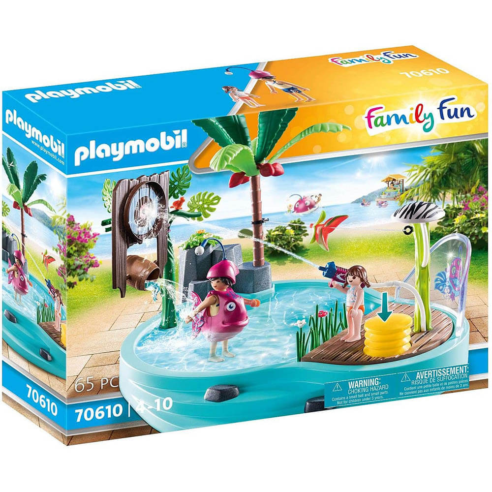 Playmobil Water Park Small Pool with Water Sprayer Playset (70610)