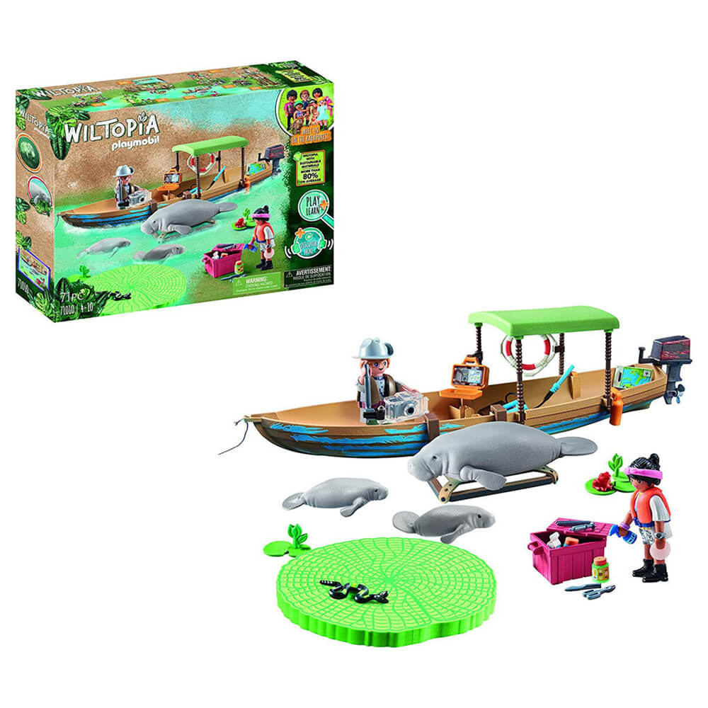 Playmobil Wiltopia Boat Trip to the Manatees Playset (71010)