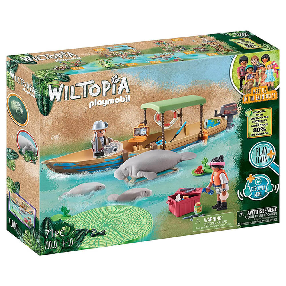 Playmobil Wiltopia Boat Trip to the Manatees Playset (71010)