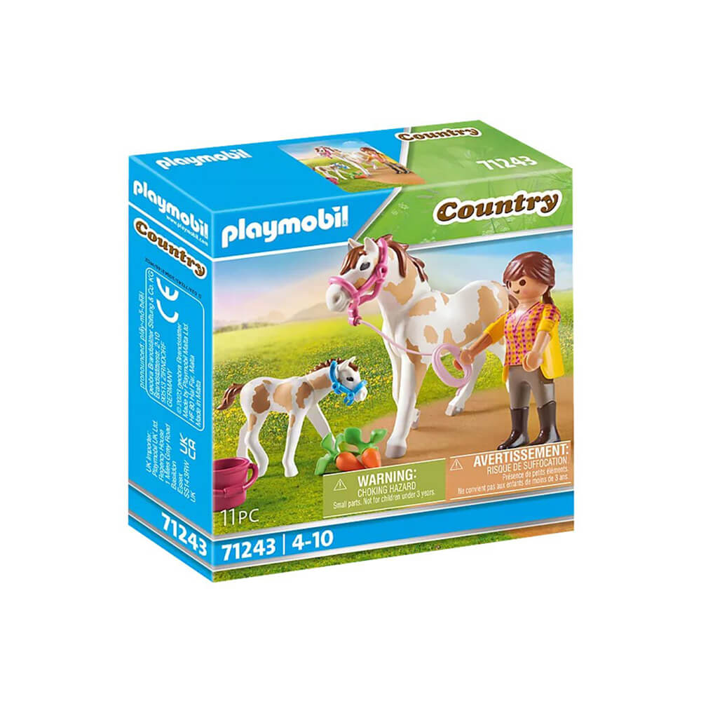 PLAYMOBIL World of Horses Horse with Foal Playset (71243)