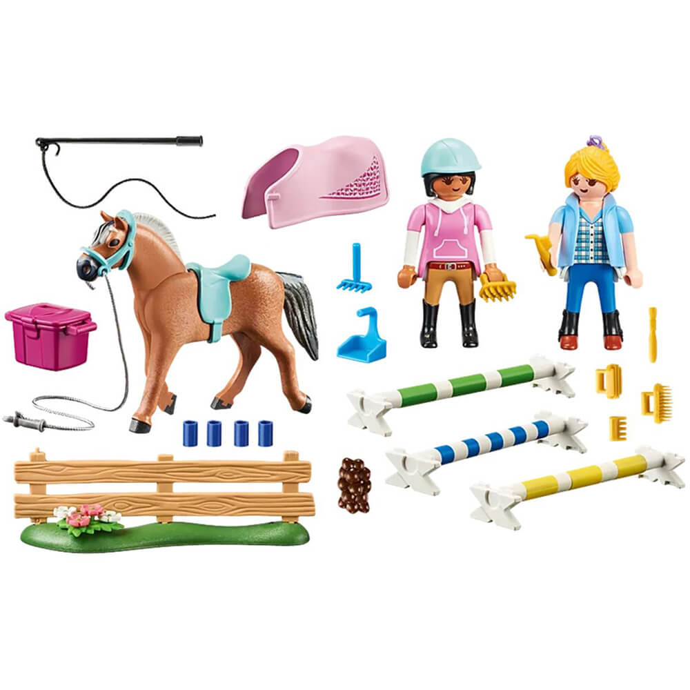 PLAYMOBIL World of Horses Riding Lessons Playset (71242)