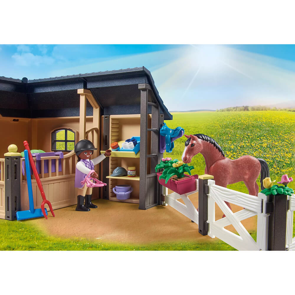 PLAYMOBIL World of Horses Riding Stable Playset (71238)