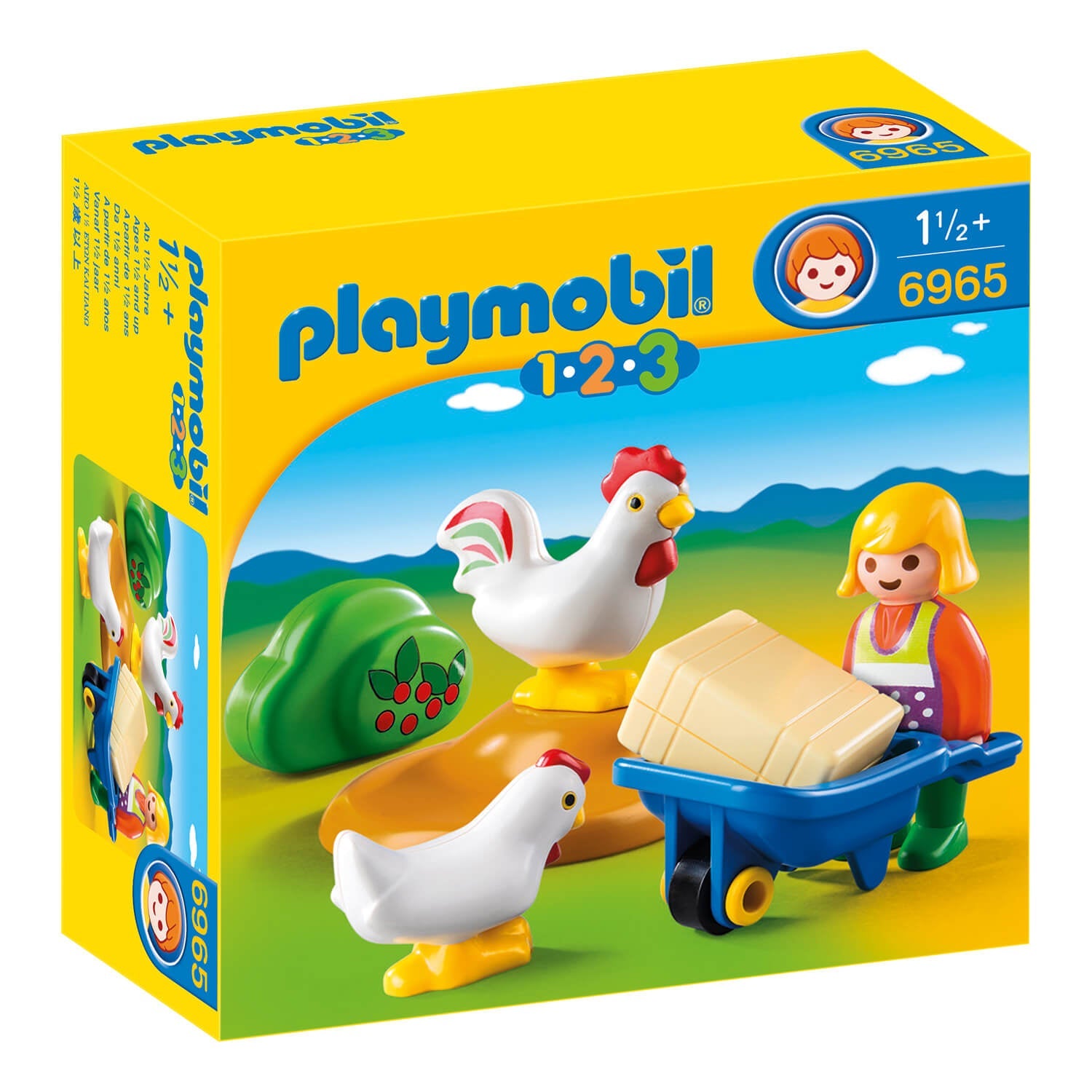 PLAYMOBIL 1.2.3 - Farmer's Wife with Hens