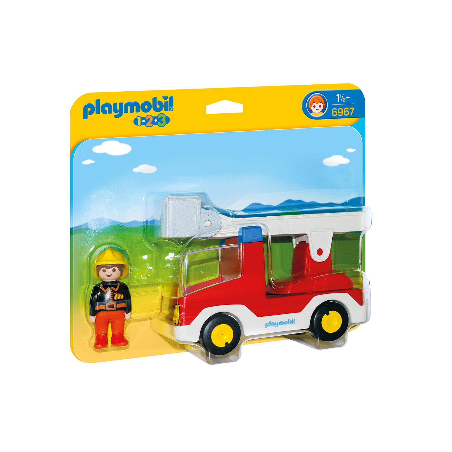 PLAYMOBIL 1.2.3 Ladder Unit Fire Truck (6967)