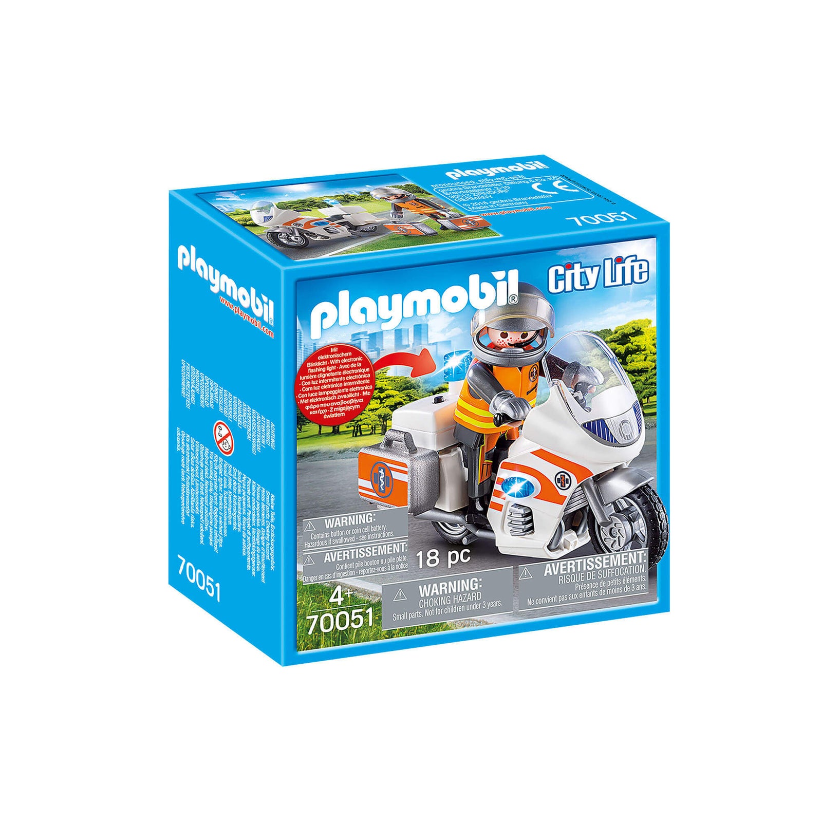 PLAYMOBIL Rescue 911 Emergency Motorbike (70051)