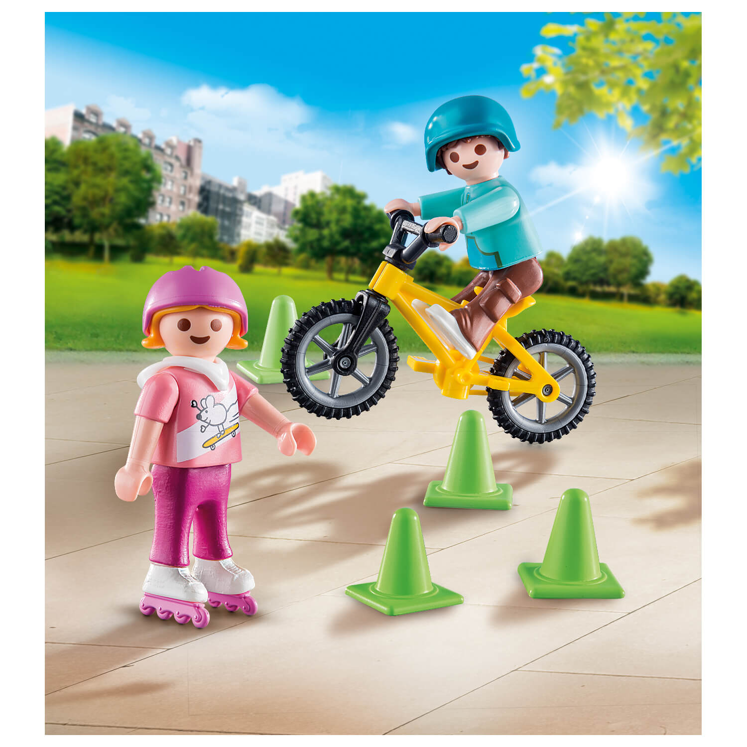 PLAYMOBIL Special Plus Children with skates and bike (70061)