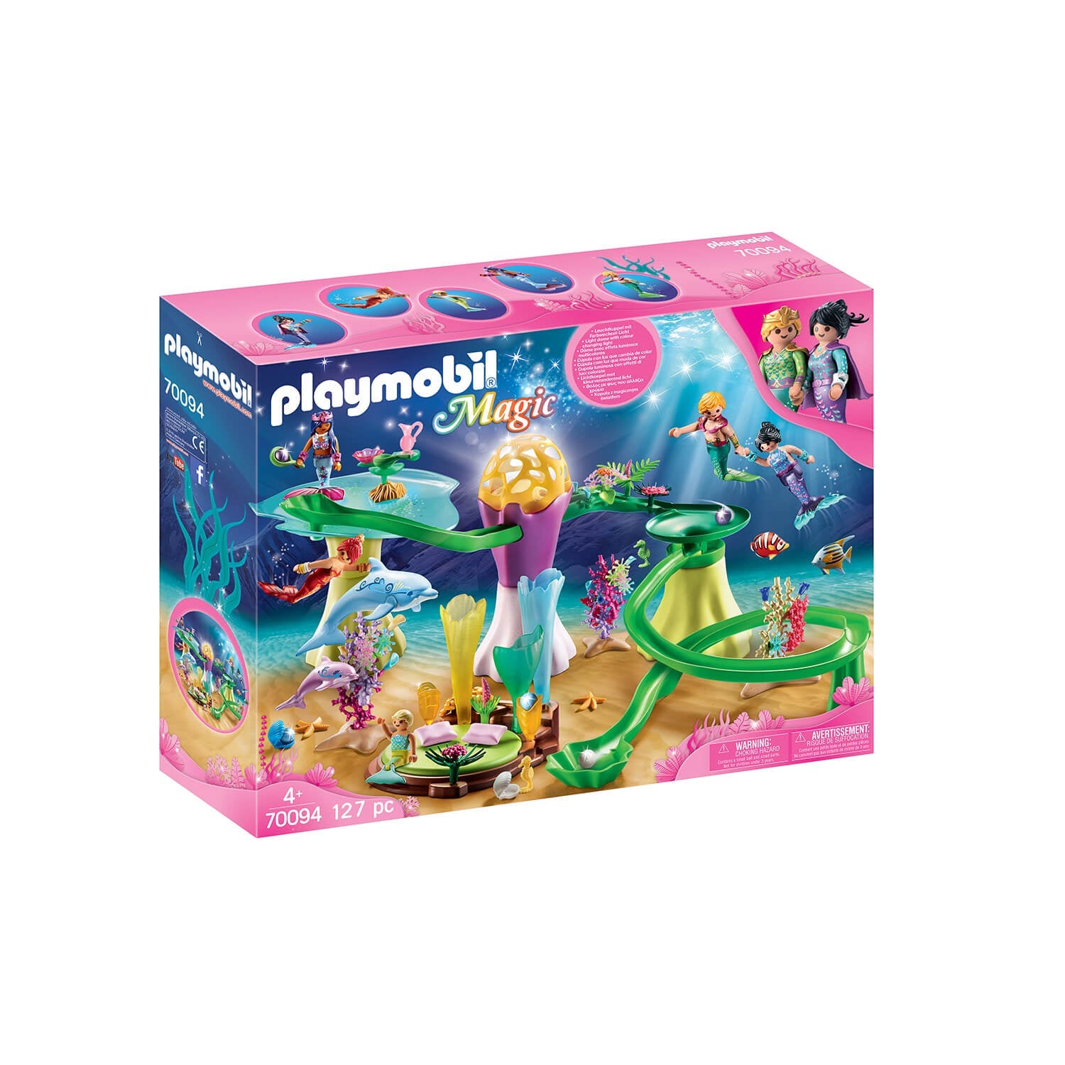 PLAYMOBIL Magical Mermaids Mermaid Cove with Illuminated Dome (70094)