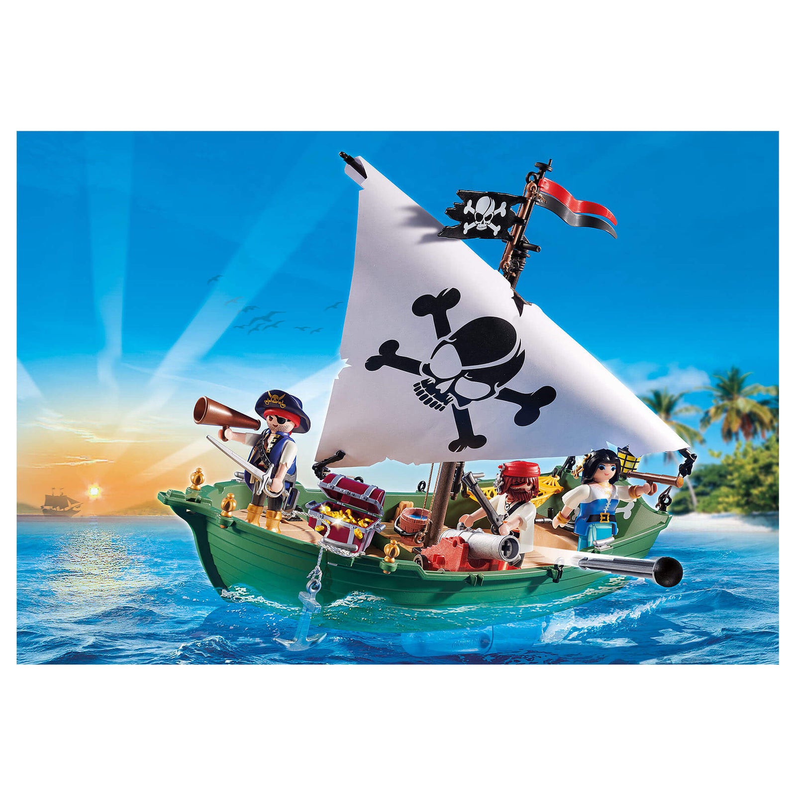 PLAYMOBIL LE Pirates Pirate Ship with Underwater Motor (70151)