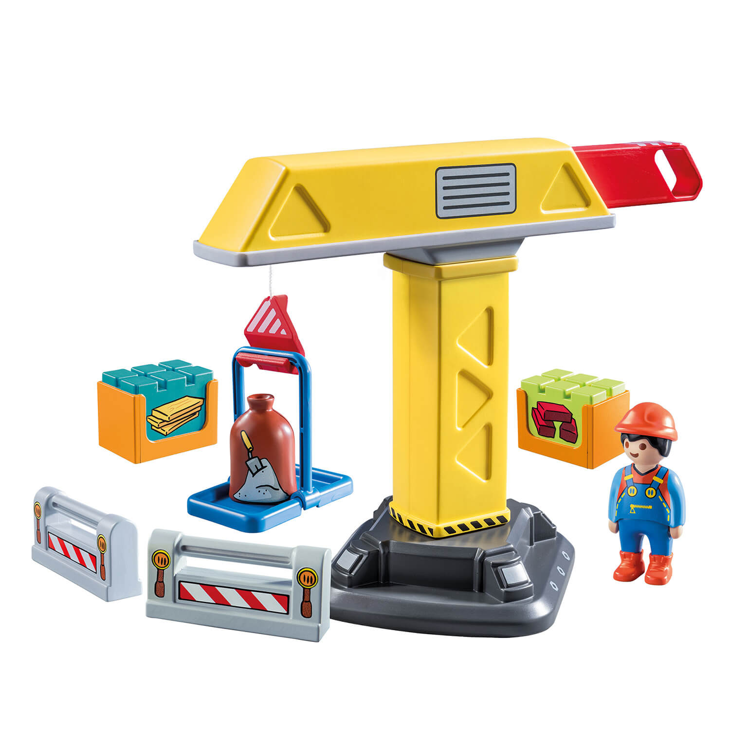 PLAYMOBIL 1.2.3 Construction Crane (70165)