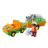 PLAYMOBIL 1.2.3 Zoo Vehicle with Rhinoceros (70182)