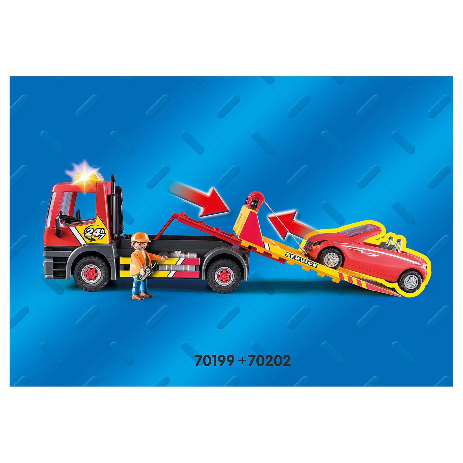 PLAYMOBIL Vehicle World Towing Service (70199)