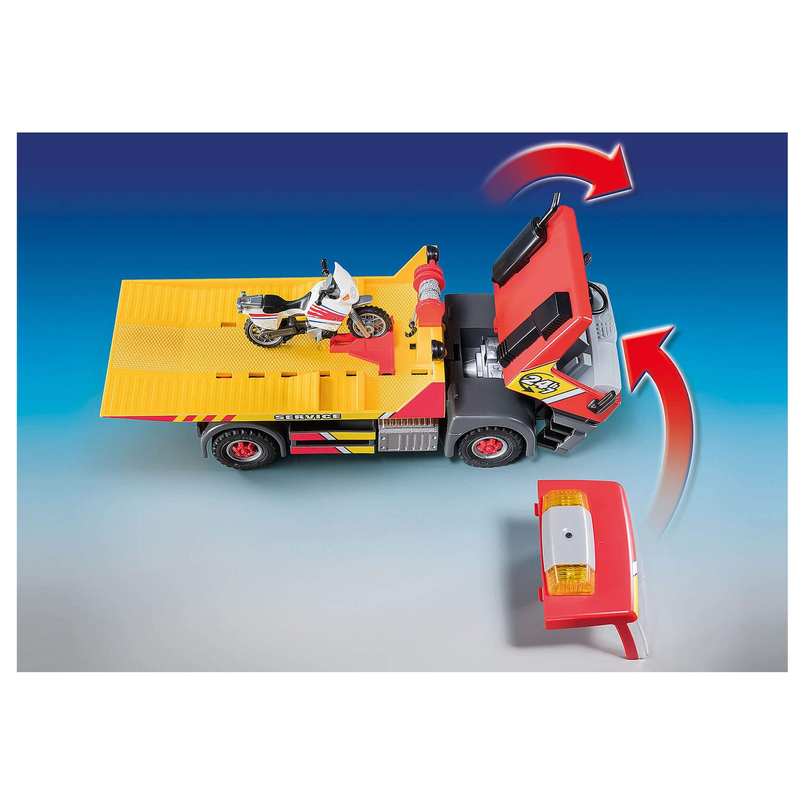 PLAYMOBIL Vehicle World Towing Service (70199)